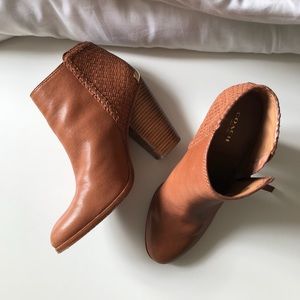 Coach Leather Booties